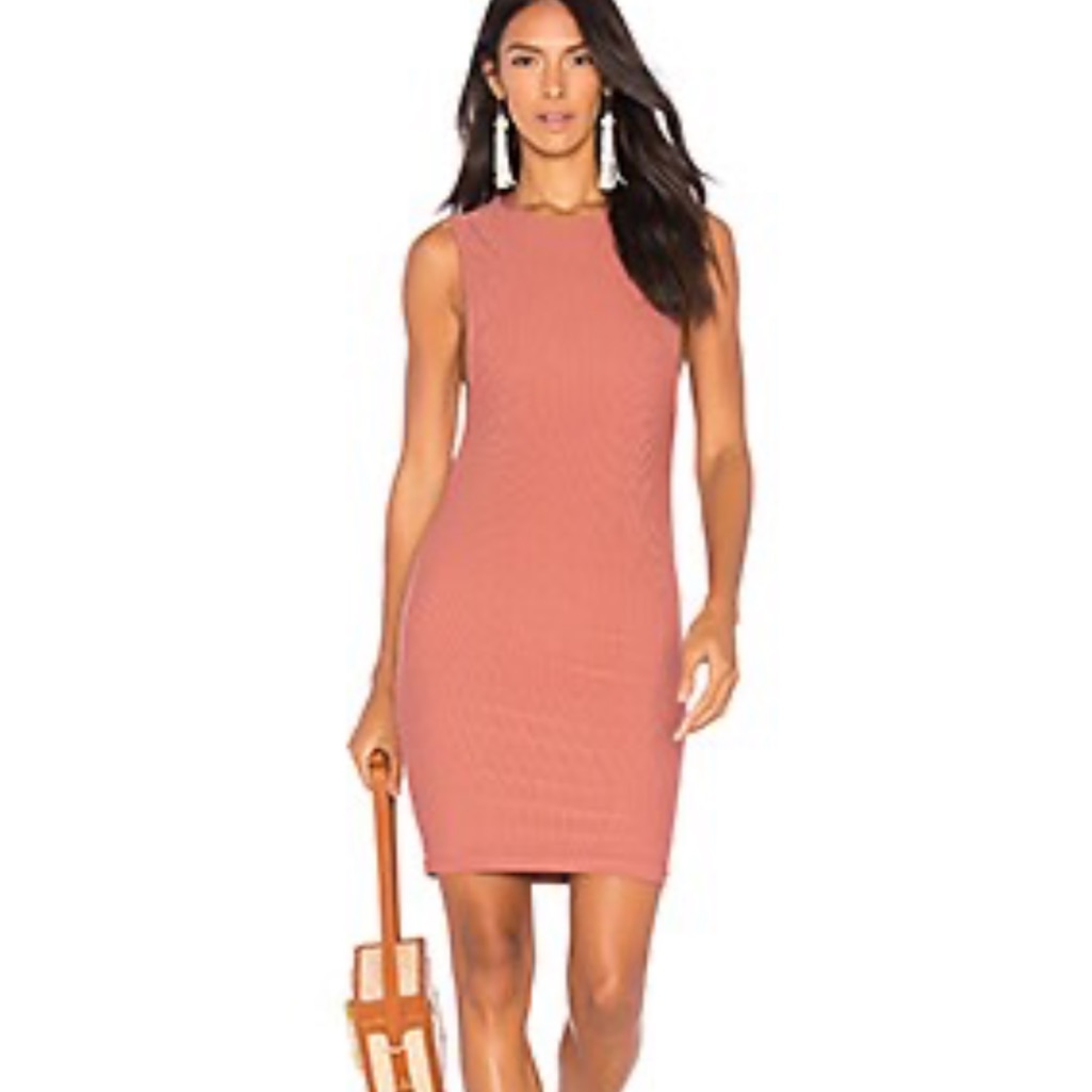 Acacia Pink Chord Lipstick Tulum Mini Dress